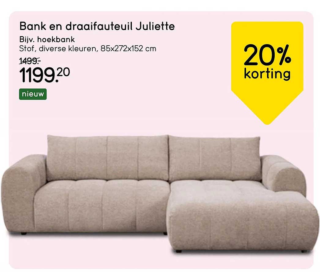 Bank en draaifauteuil Juliette