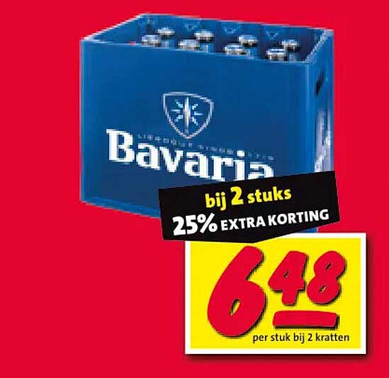 Bavaria bij 2 stuks 25% EXTRA KORTING