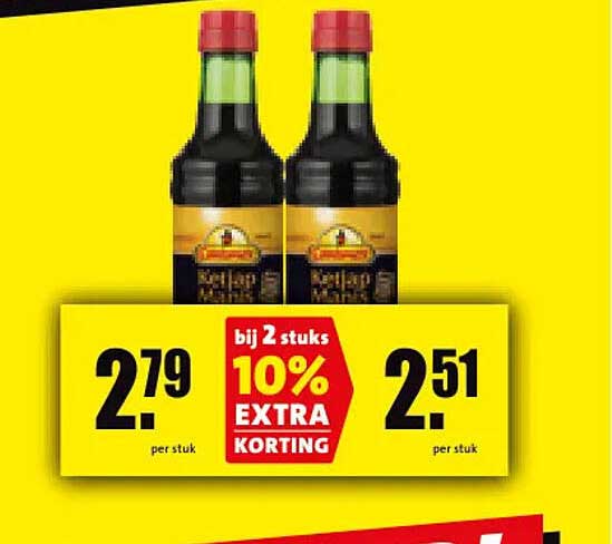 bij 2 stuks 10% EXTRA KORTING