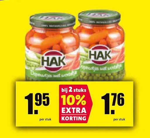 bij 2 stuks 10% EXTRA KORTING