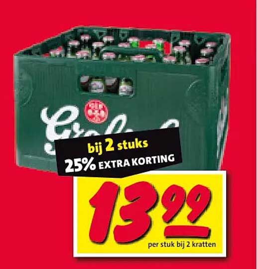bij 2 stuks 25% EXTRA KORTING