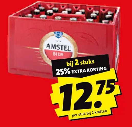 bij 2 stuks 25% extra korting