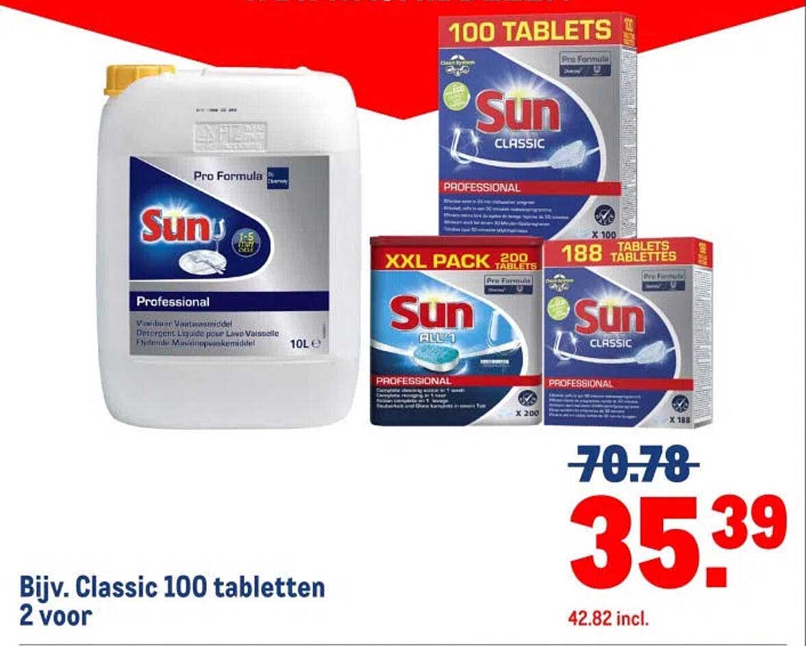 Bijv. Classic 100 tabletten 2 voor