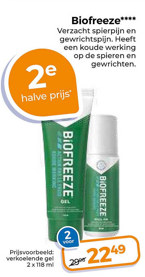 Biofreeze**** 2e halve prijs