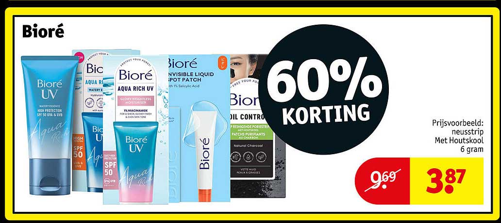 Bioré 60% KORTING