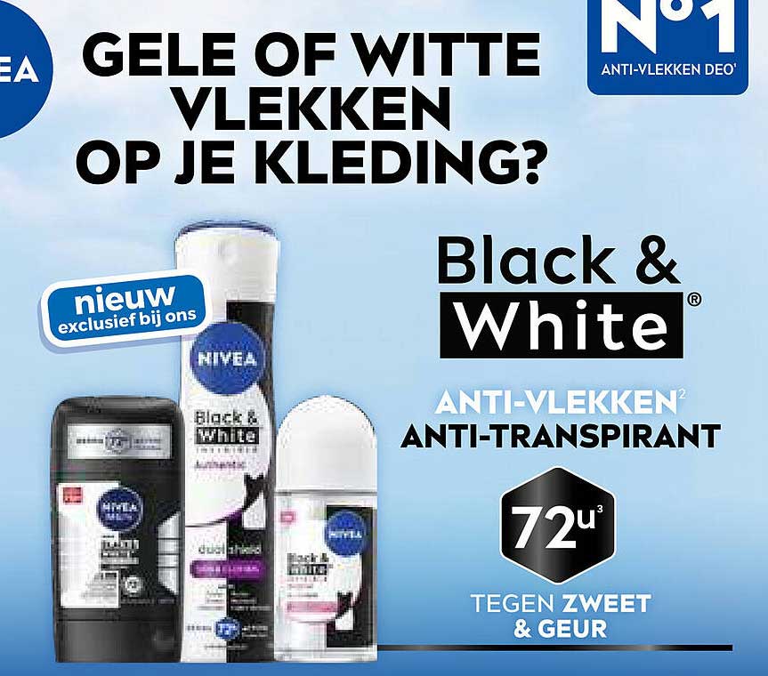 Black & White Anti-vlekken anti-transpirant