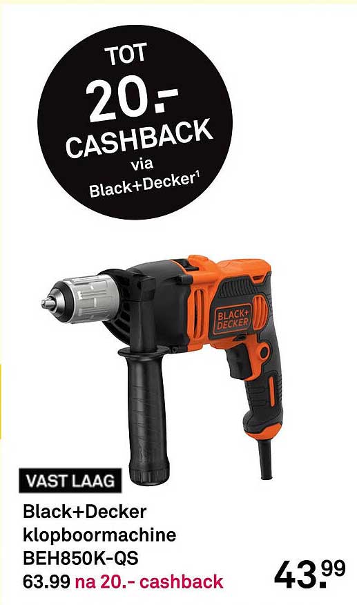 Black+Decker klopboormachine BEH850K-QS
