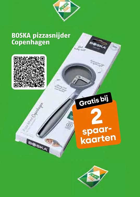 BOSKA pizzasnijder Copenhagen Gratis bij 2 spaarkaarten