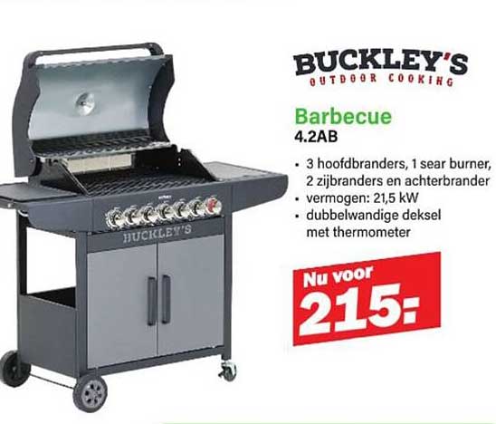 BUCKLEY'S OUTDOOR COOKING Barbecue 4.2AB