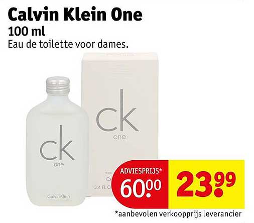 Calvin Klein One 100 ml Eau de toilette voor dames.