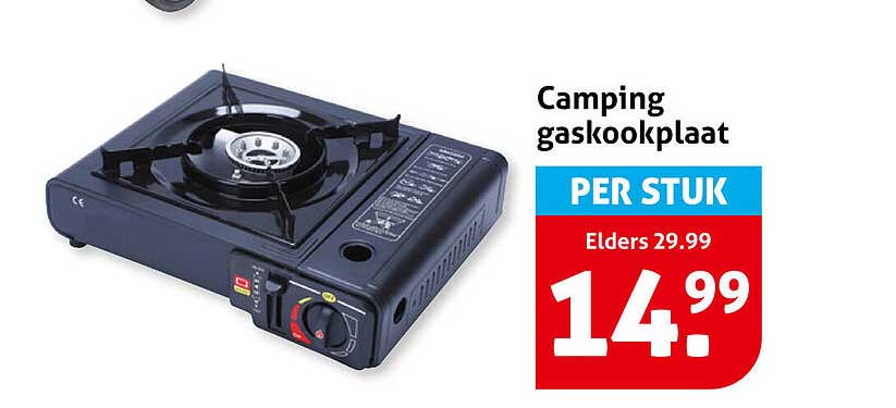 Camping gaskookplaat PER STUK