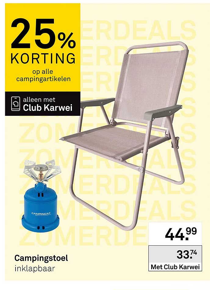 Campingstoel inklapbaar