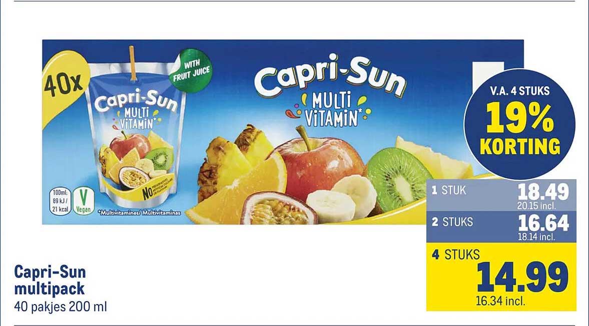 Capri-Sun multipack 40 pakjes 200 ml
