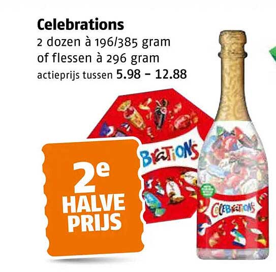 Celebrations 2e halve prijs