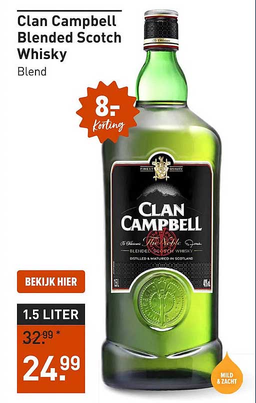 Clan Campbell Blended Scotch Whisky Blend