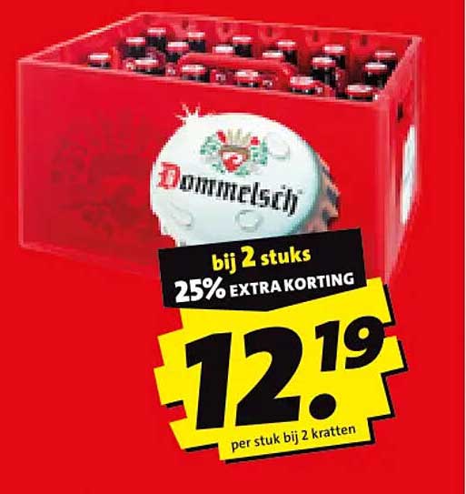 Dommelsch bij 2 stuks 25% EXTRA KORTING