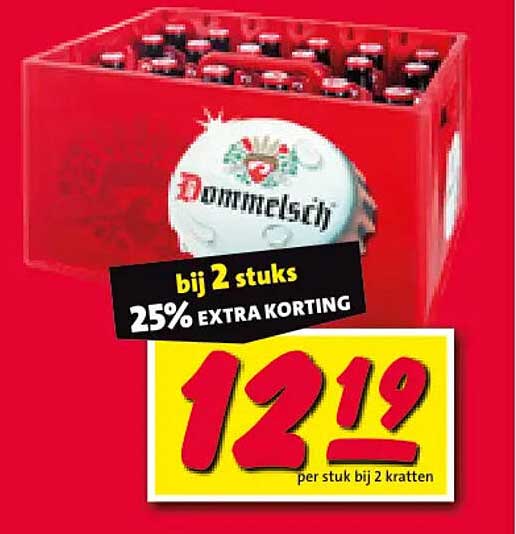 Dommelsch bij 2 stuks 25% EXTRA KORTING