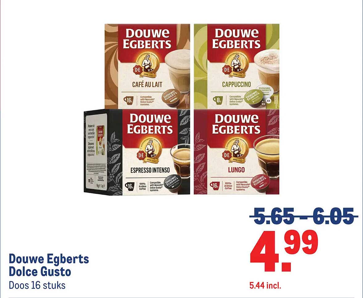 Douwe Egberts Dolce Gusto Doos 16 stuks