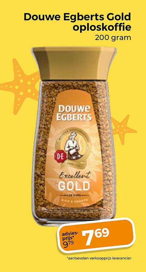 Douwe Egberts Gold oploskoffie 200 gram