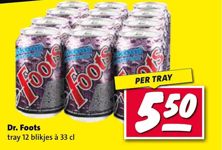 Dr. Foots tray 12 blikjes à 33 cl