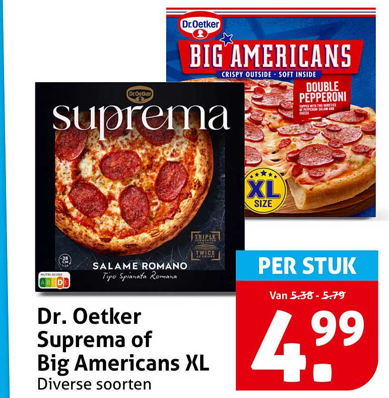 Dr. Oetker Suprema of Big Americans XL Diverse soorten