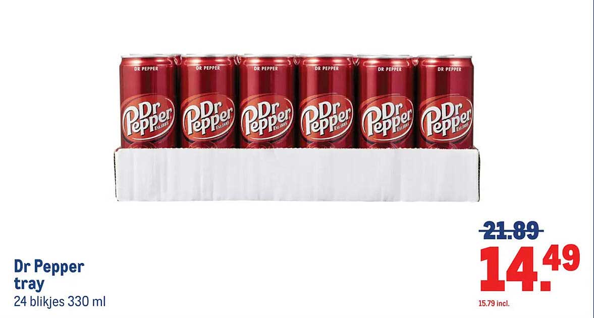 Dr Pepper tray