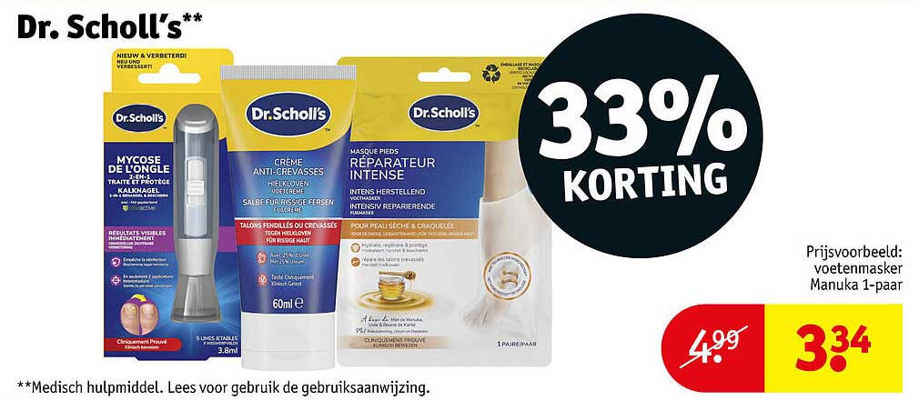 Dr. Scholl's** 33% korting