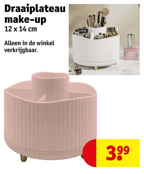 Draaiplateau make-up 12 x 14 cm