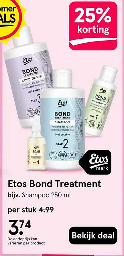 Etos Bond Treatment bijv. Shampoo 250 ml