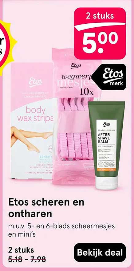 Etos scheren en ontharen
