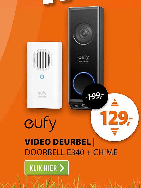 eufy VIDEO DEURBEL | DOORBELL E340 + CHIME