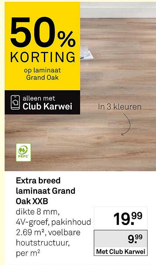 Extra breed laminaat Grand Oak XXB