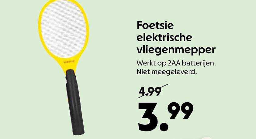 Foetsie elektrische vliegenmepper
