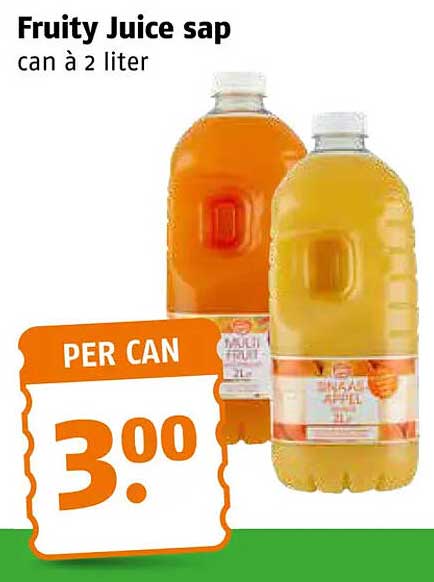 Fruity Juice sap can à 2 liter