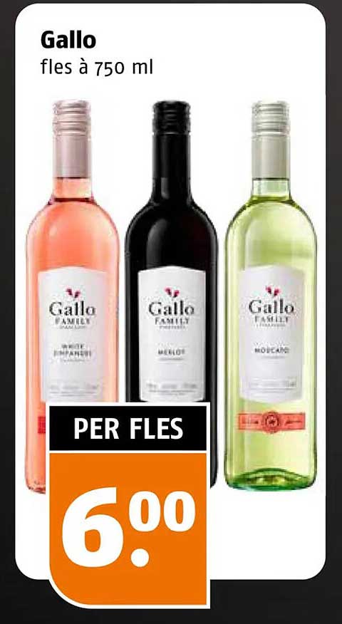 Gallo fles à 750 ml PER FLES