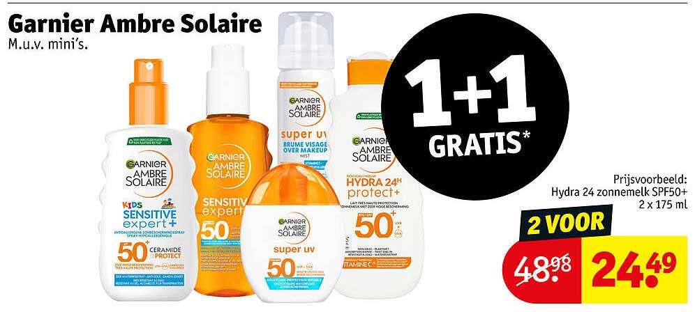 Garnier Ambre Solaire 1+1 gratis