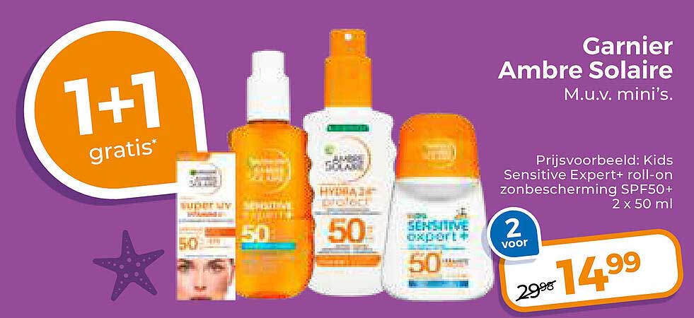 Garnier Ambre Solaire 1+1 gratis