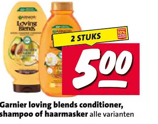 Garnier loving blends conditioner, shampoo of haarmasker alle varianten 2 stuks