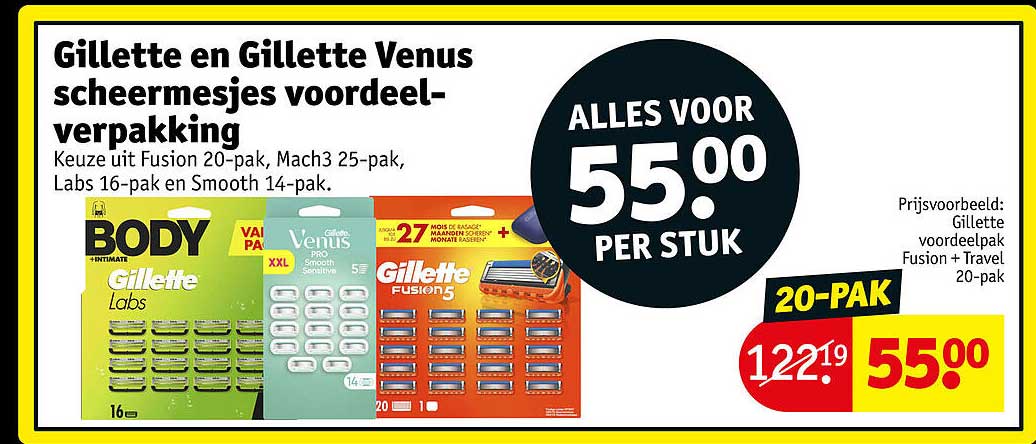 Gillette en Gillette Venus scheermesjes voordeelverpakking