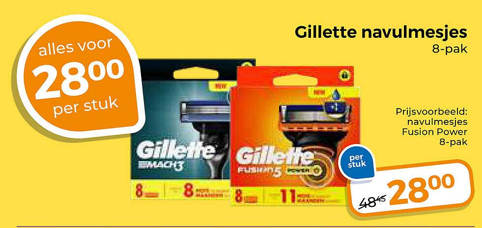 Gillette navulmesjes 8-pak