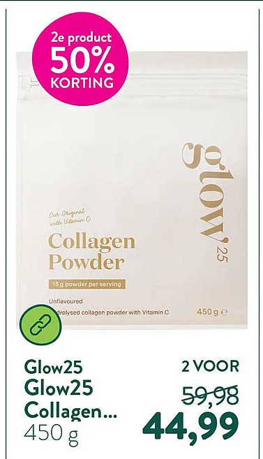 Glow25 Glow25 Collagen... 450 g 2e product 50% korting