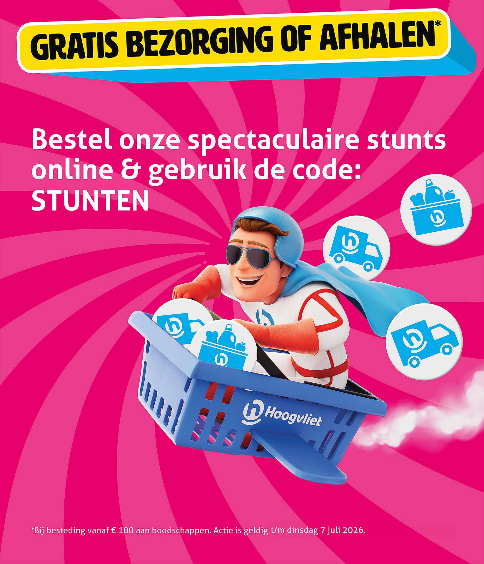 GRATIS BEZORGING OF AFHALEN