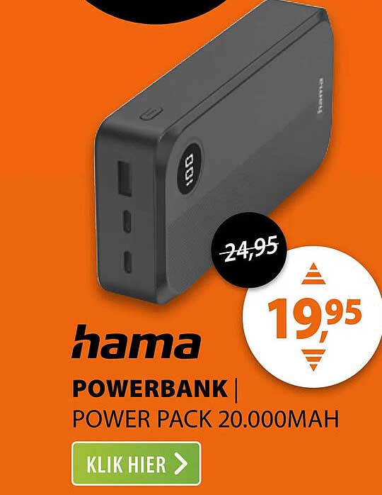 hama POWERBANK | POWER PACK 20.000MAH