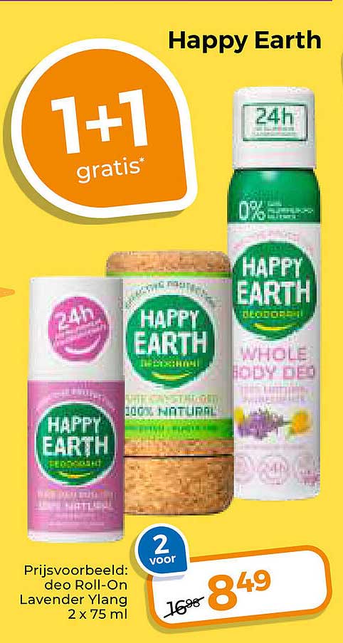 Happy Earth 1+1 gratis