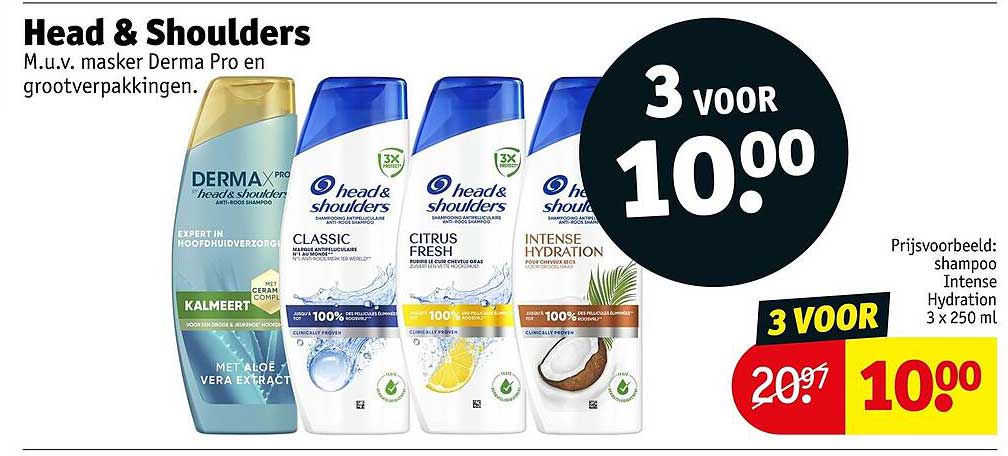 Head & Shoulders 3 voor 10.00