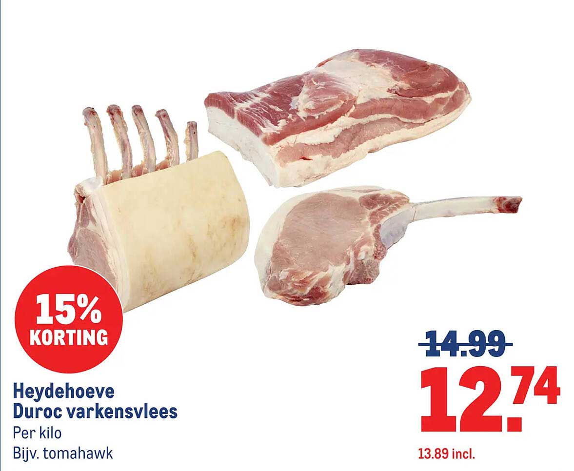 Heydehoeve Duroc varkensvlees
