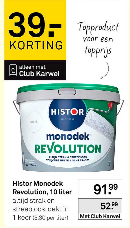 Histor Monodek Revolution, 10 liter