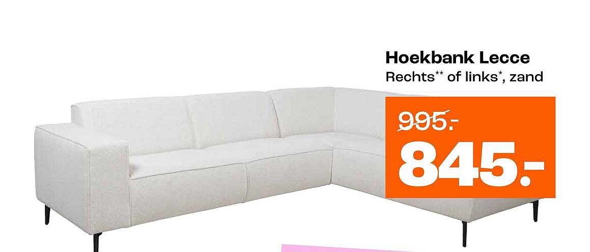 Hoekbank Lecce Rechts** of links*, zand