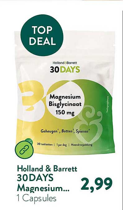 Holland & Barrett 30DAYS Magnesium... 1 Capsules