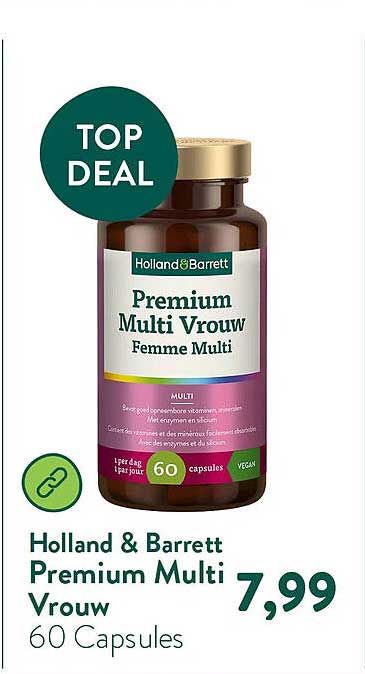 Holland & Barrett Premium Multi Vrouw 60 Capsules